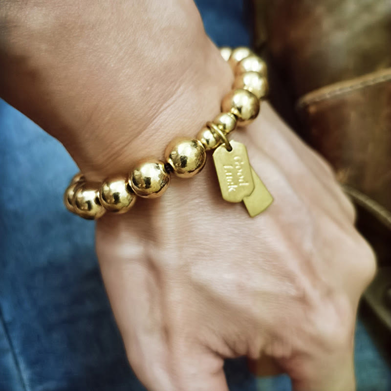 Pulsera curativa de cobre con piedras de Buda