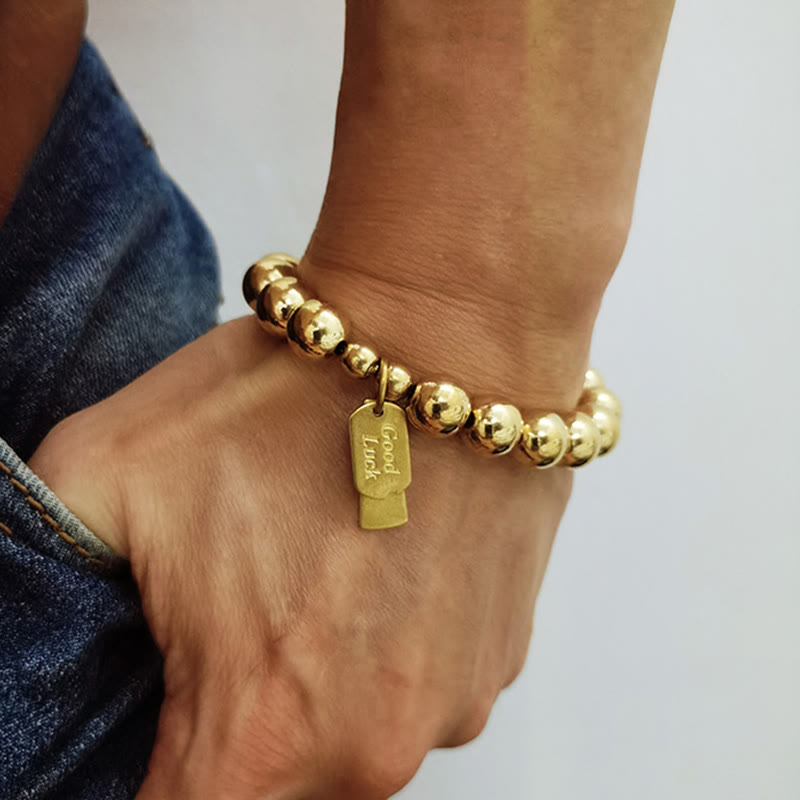 Pulsera curativa de cobre con piedras de Buda
