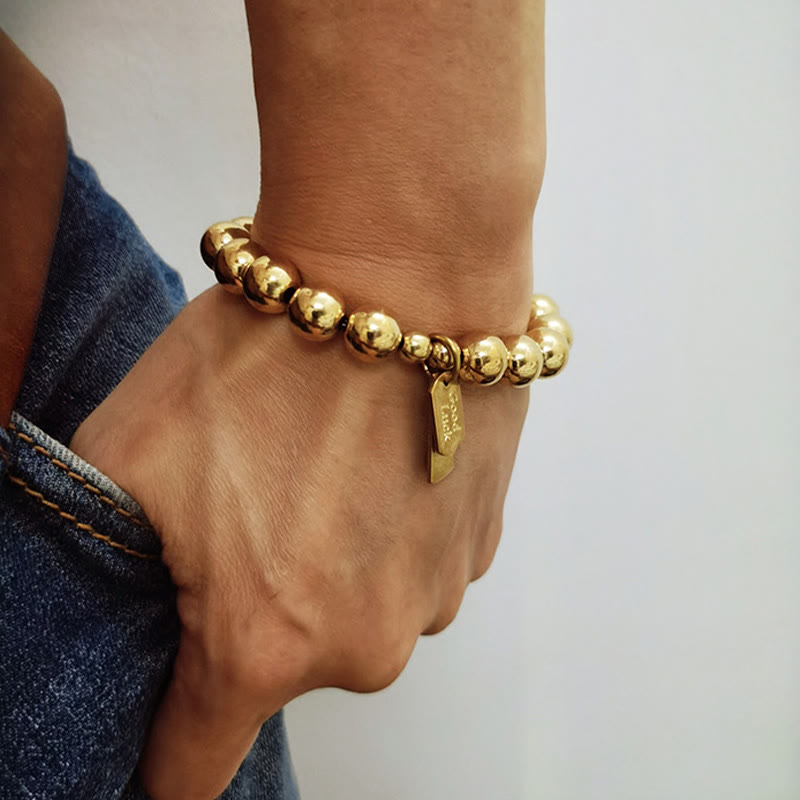 Pulsera curativa de cobre con piedras de Buda
