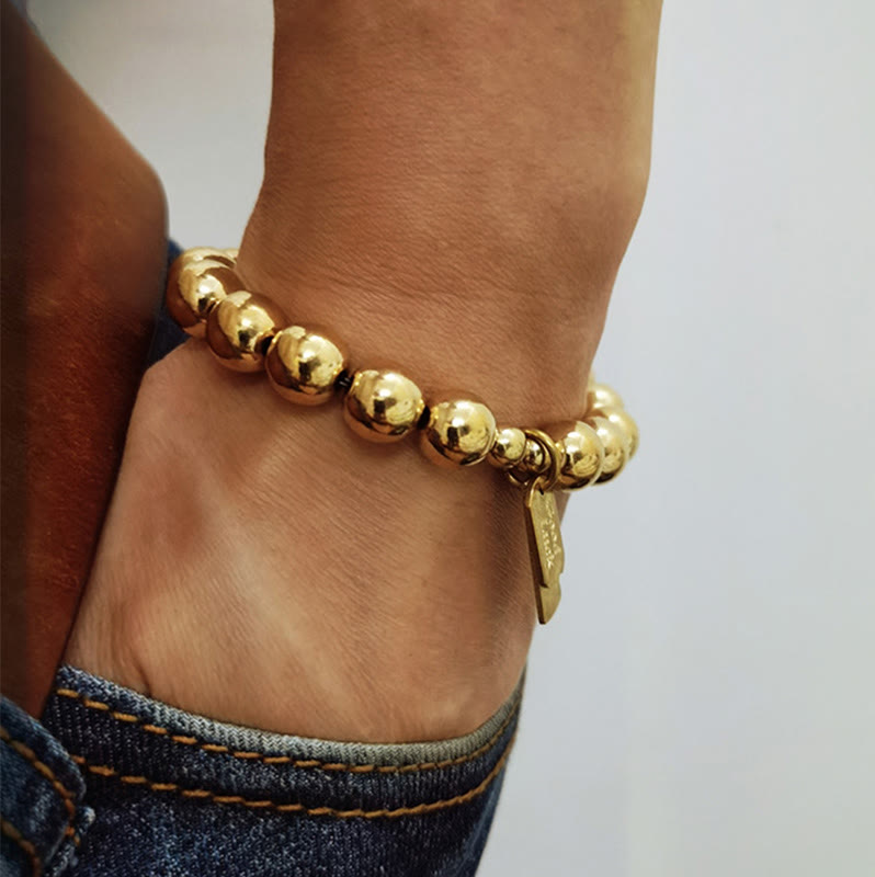 Pulsera curativa de cobre con piedras de Buda