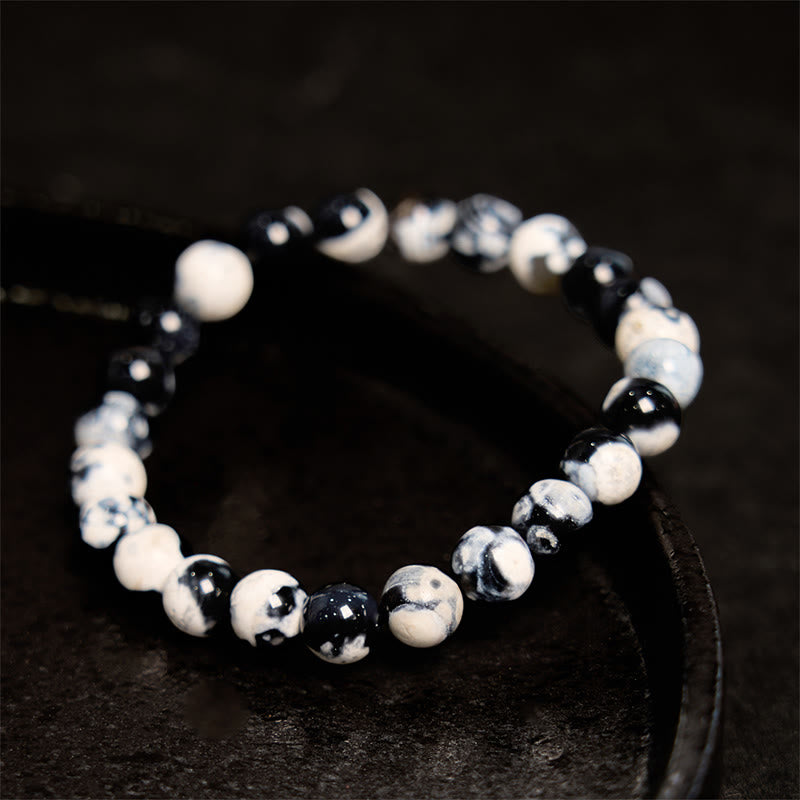 Pulsera protectora de ágata orca con piedra de Buda
