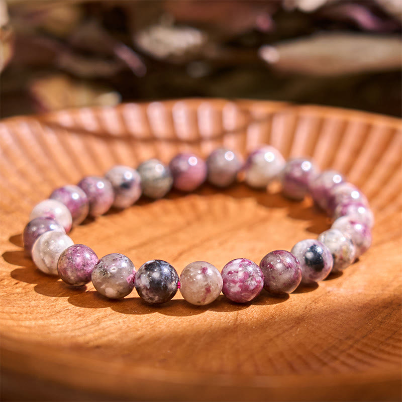 Pulsera positiva de turmalina arcoíris con piedra de Buda