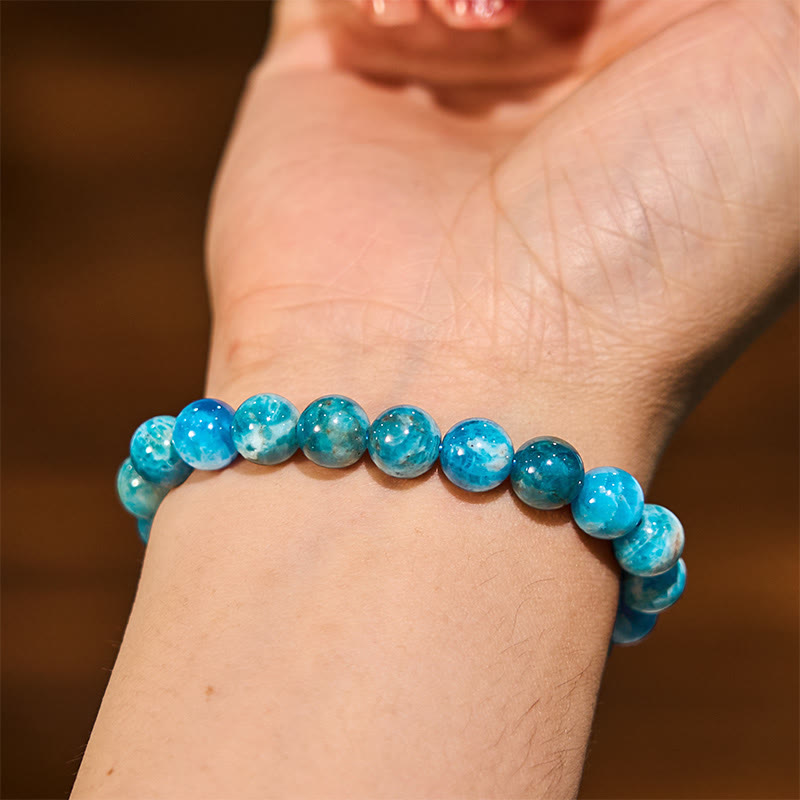 Pulsera de motivación de apatita y piedra de Buda