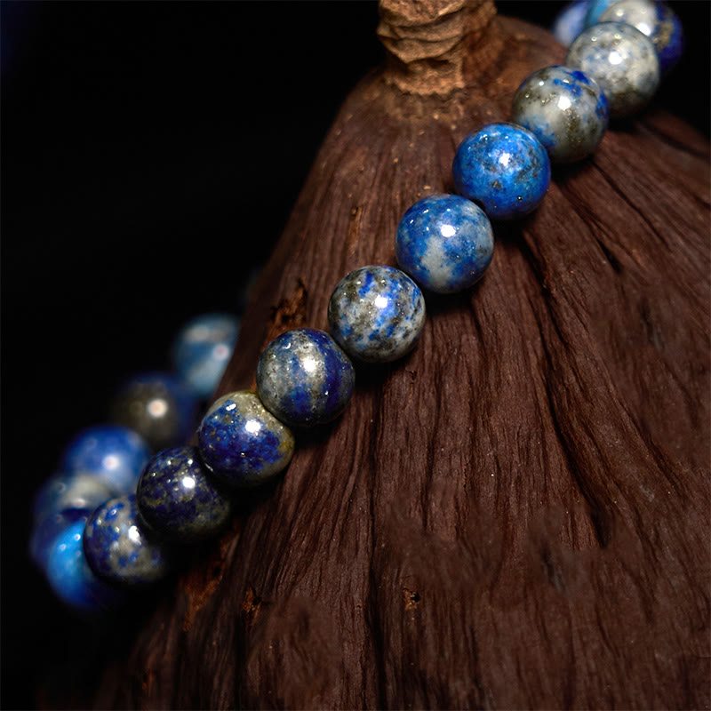 Pulsera de equilibrio positivo de lazurita y piedra de Buda