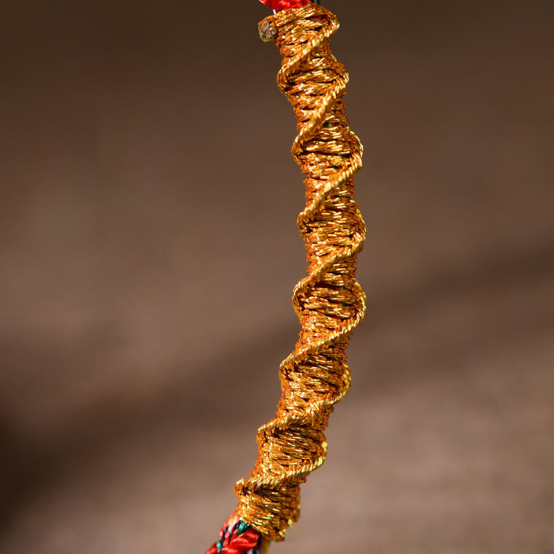 Buddha-Steine, handgefertigt, chinesisches Sternzeichen, Geburts-Buddha, Glücks- und Kraftarmband aus geflochtenem Seil