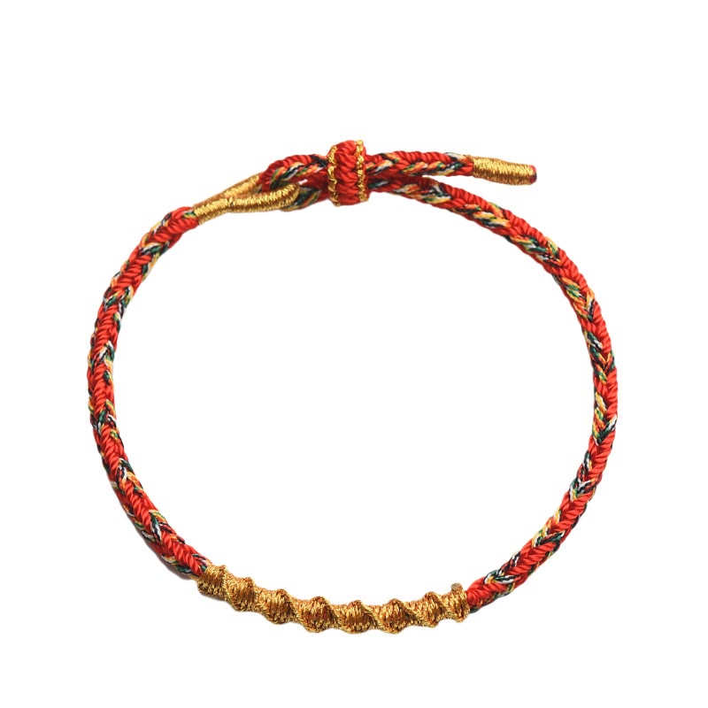 Buddha-Steine, handgefertigt, chinesisches Sternzeichen, Geburts-Buddha, Glücks- und Kraftarmband aus geflochtenem Seil