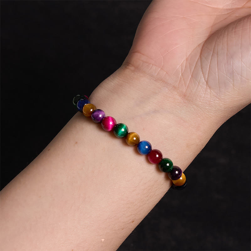 Pulsera de piedra de Buda con ojo de tigre y determinación