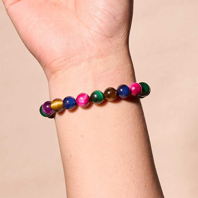 Pulsera de piedra de Buda con ojo de tigre y determinación