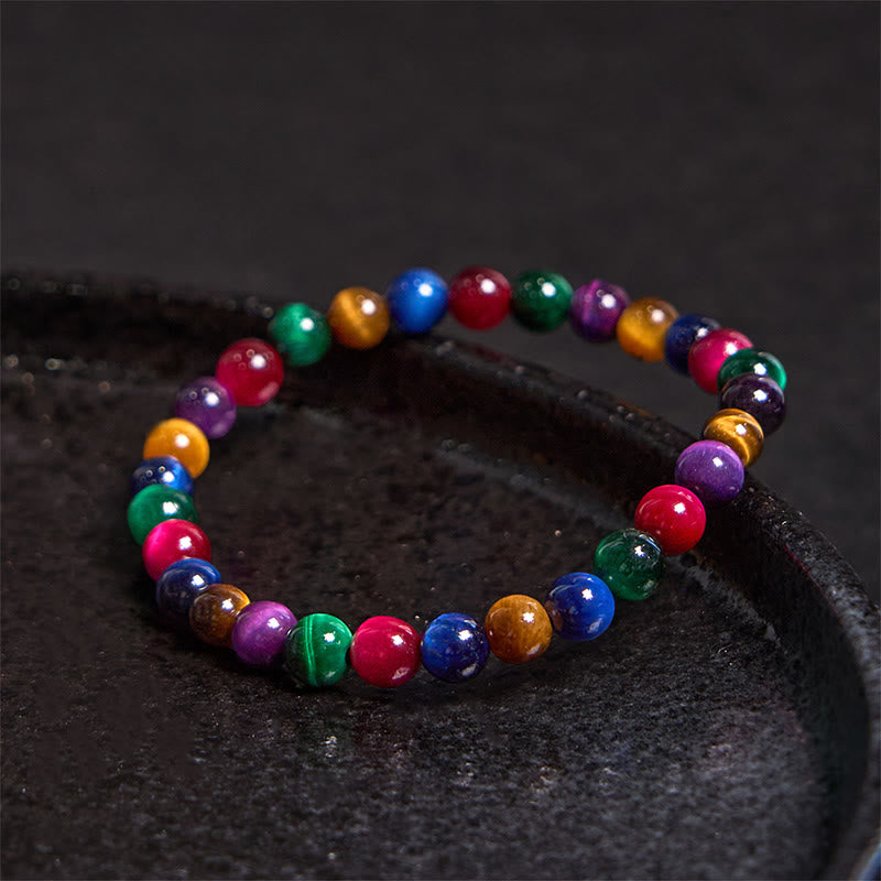 Pulsera de piedra de Buda con ojo de tigre y determinación