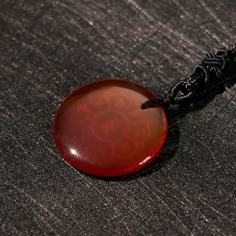 Collar con colgante de obsidiana negra con piedras de Buda Om Mani Padme Hum, cristales naturales variados, fuerza