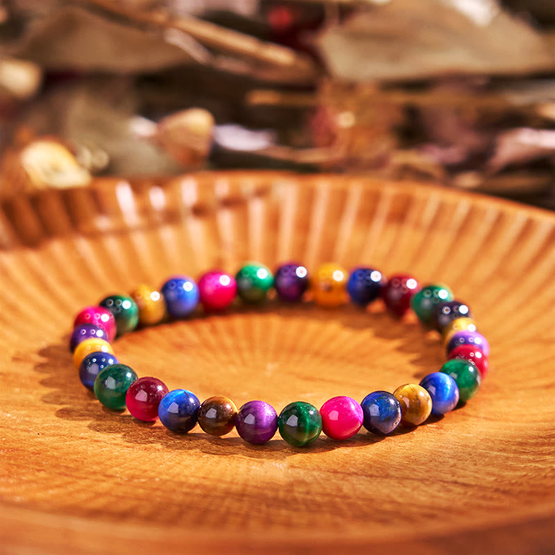 Pulsera de piedra de Buda con ojo de tigre y determinación
