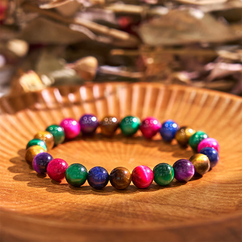 Pulsera de piedra de Buda con ojo de tigre y determinación