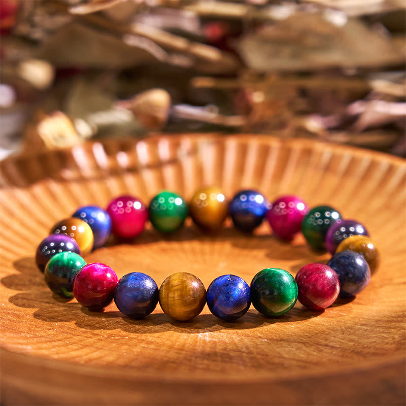 Pulsera de piedra de Buda con ojo de tigre y determinación