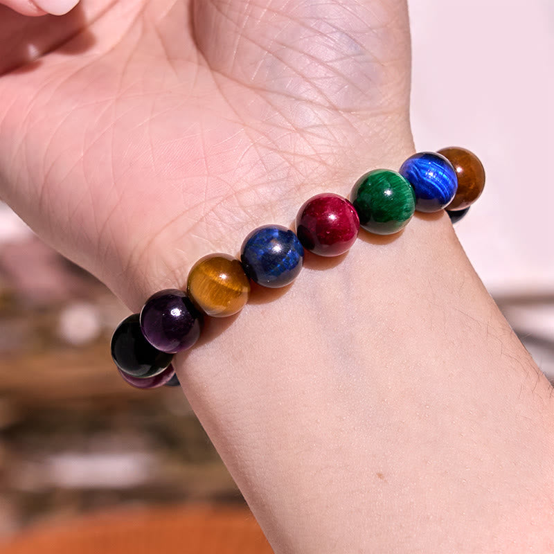 Pulsera de piedra de Buda con ojo de tigre y determinación