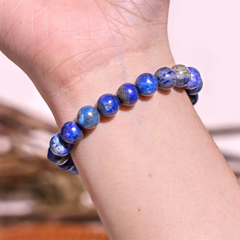 Pulsera de equilibrio positivo de lazurita y piedra de Buda