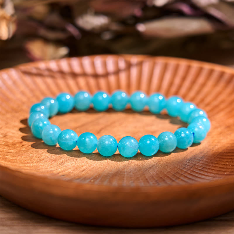Pulsera de equilibrio positivo de amazonita y piedra de Buda