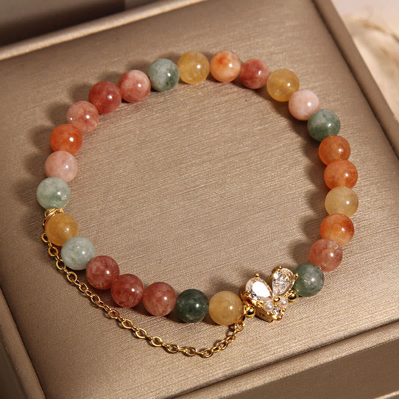 Pulsera de la prosperidad con cristales verdes citrinos de Buddha Stones