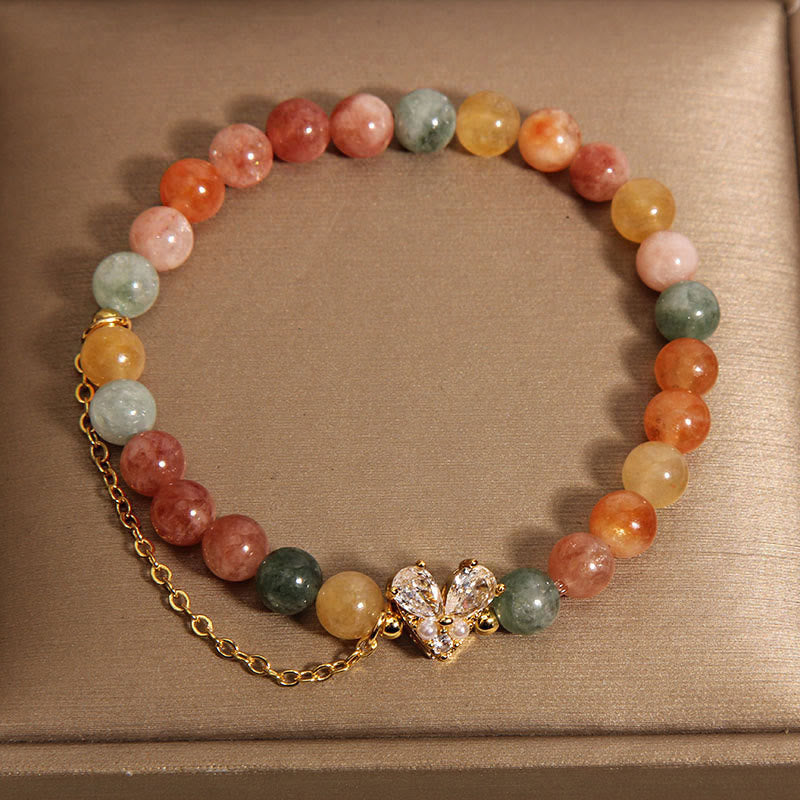 Pulsera de la prosperidad con cristales verdes citrinos de Buddha Stones