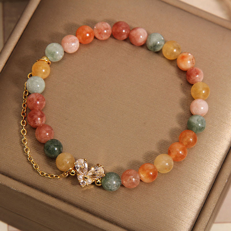 Pulsera de la prosperidad con cristales verdes citrinos de Buddha Stones