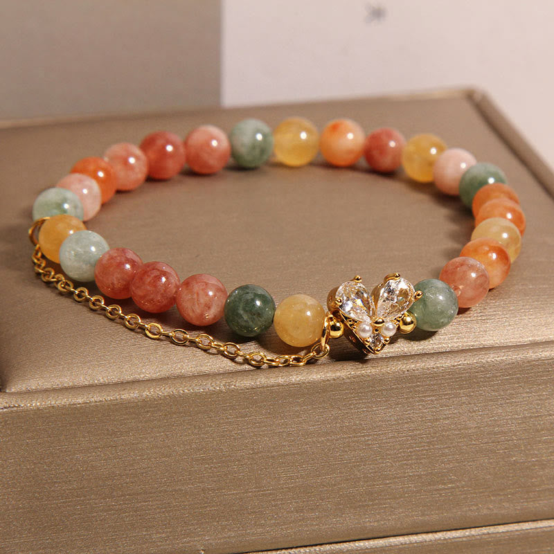 Pulsera de la prosperidad con cristales verdes citrinos de Buddha Stones