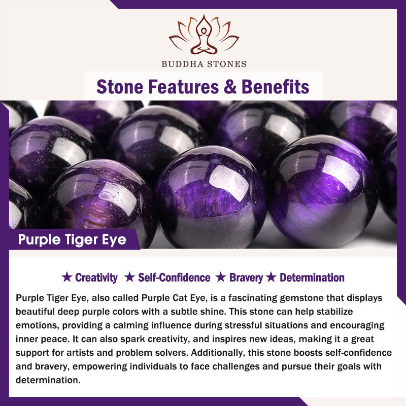 Buddha Stone Verschiedene Tigerauge Vertrauensarmband