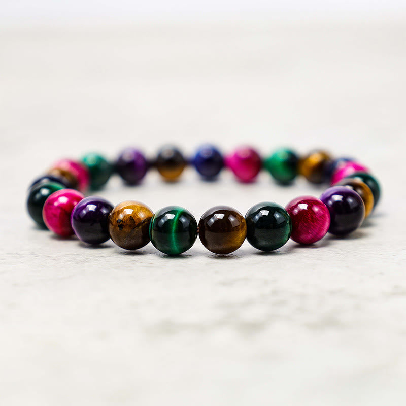Pulsera de confianza con ojo de tigre y piedra de Buda