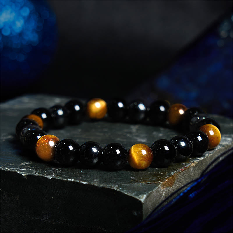 Pulsera de confianza con ojo de tigre y piedra de Buda