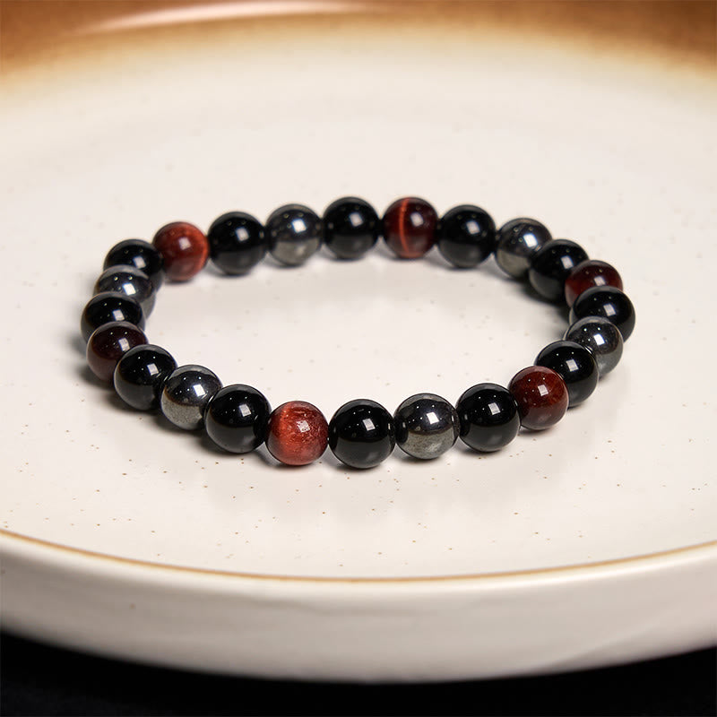 Pulsera de confianza con ojo de tigre y piedra de Buda
