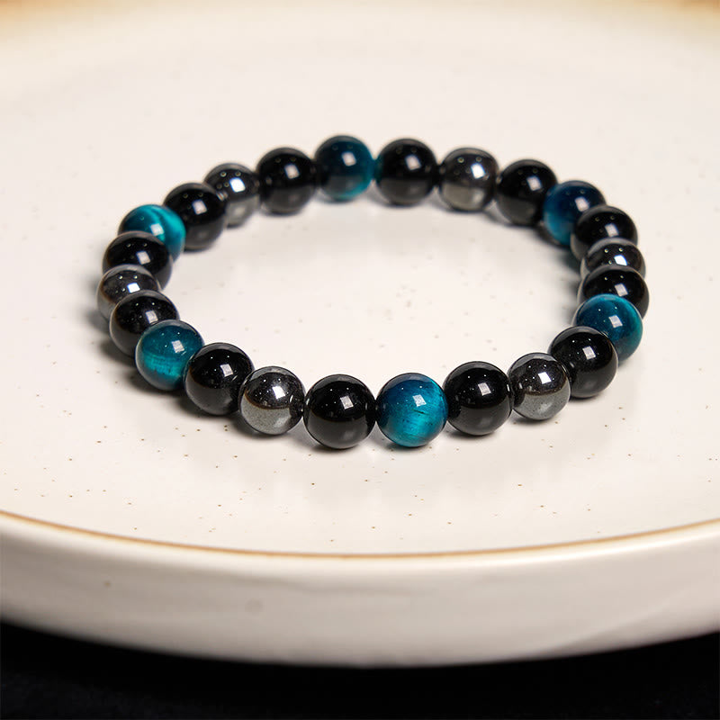 Pulsera de confianza con ojo de tigre y piedra de Buda