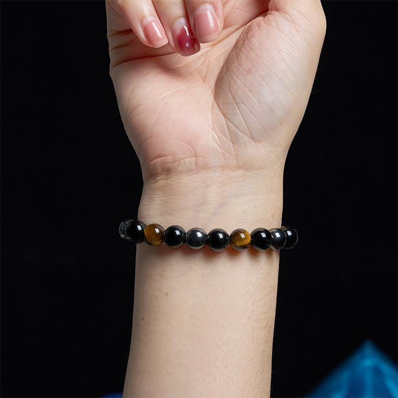 Pulsera de confianza con ojo de tigre y piedra de Buda