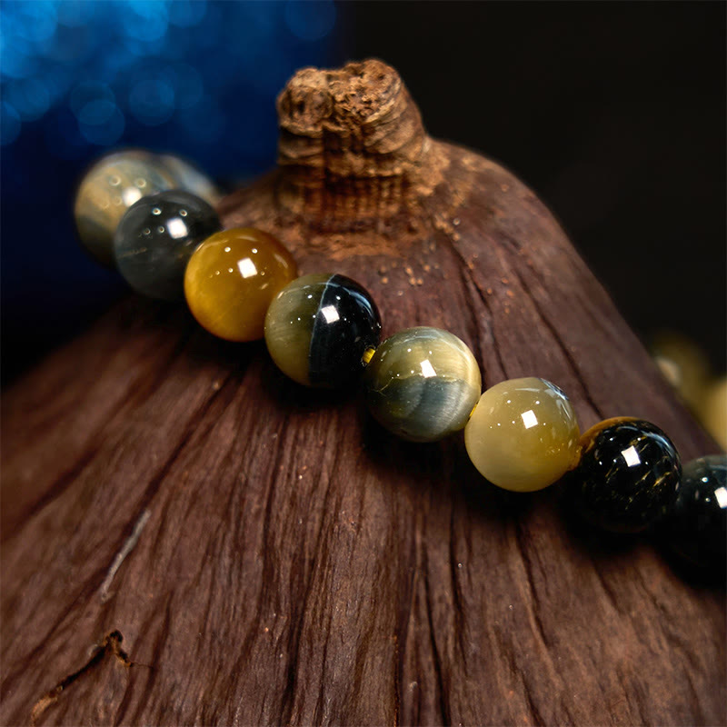 Pulsera de confianza con ojo de tigre y piedra de Buda