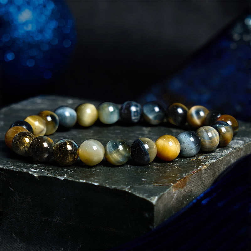 Pulsera de confianza con ojo de tigre y piedra de Buda