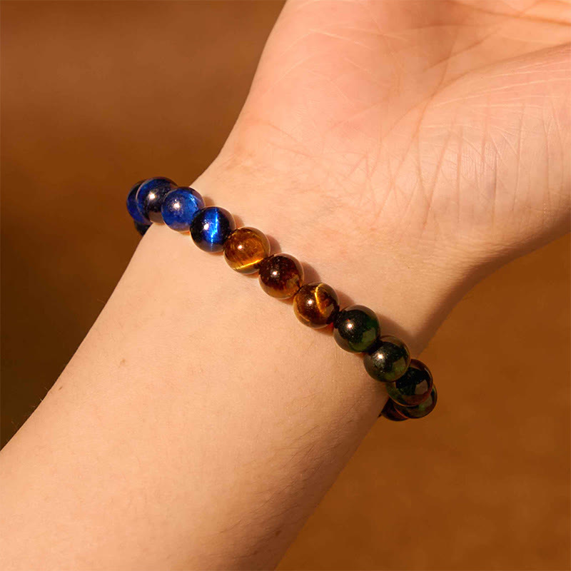 Pulsera de confianza con ojo de tigre y piedra de Buda