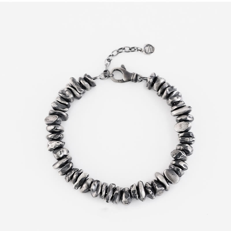 Pulsera de protección con piedras de Buda en plata de ley 999 con forma de cambio pequeño
