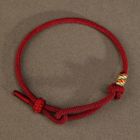 Buddha Stones Red String 925 Sterling Silver 999 Sterling Silver Coin Luck Bracelet