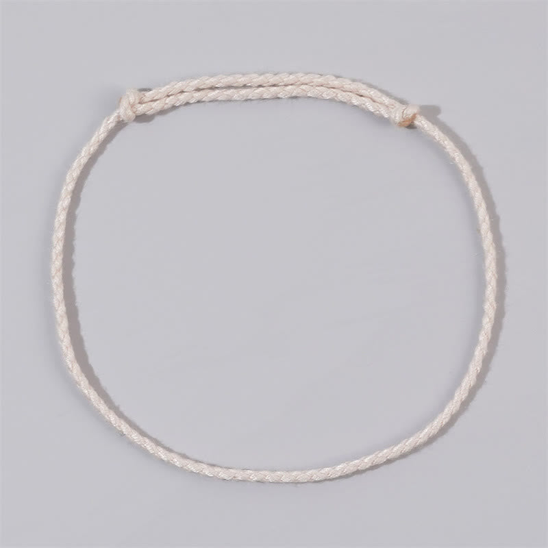Buddha-Steine, handgefertigt, buntes Seil, geflochten, verstellbar, Heilarmband