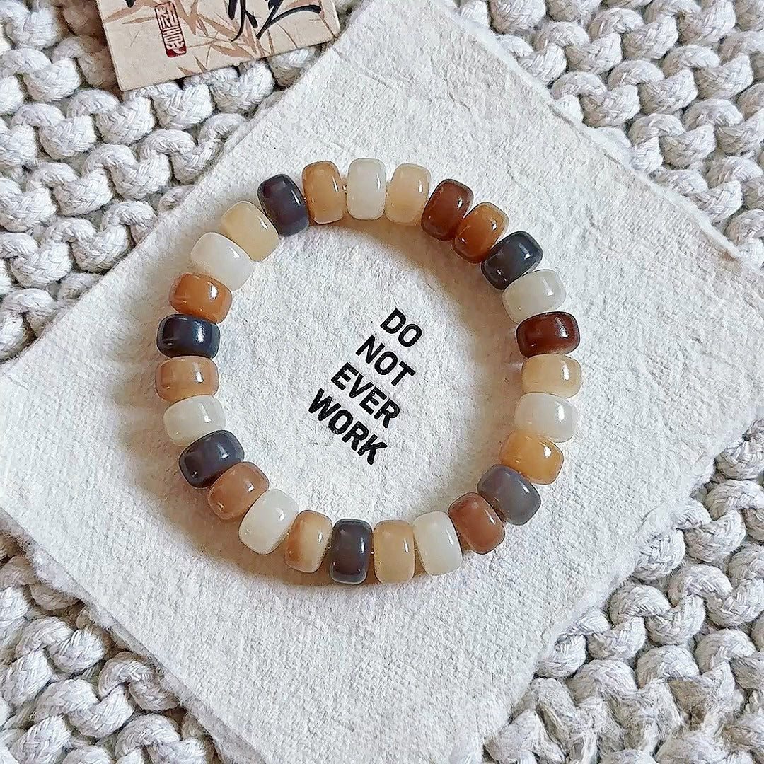 11mm Thin Slice Multi-Treasure Bodhi Bead Bracelet (Available in Multiple Colors) - Touch Bling