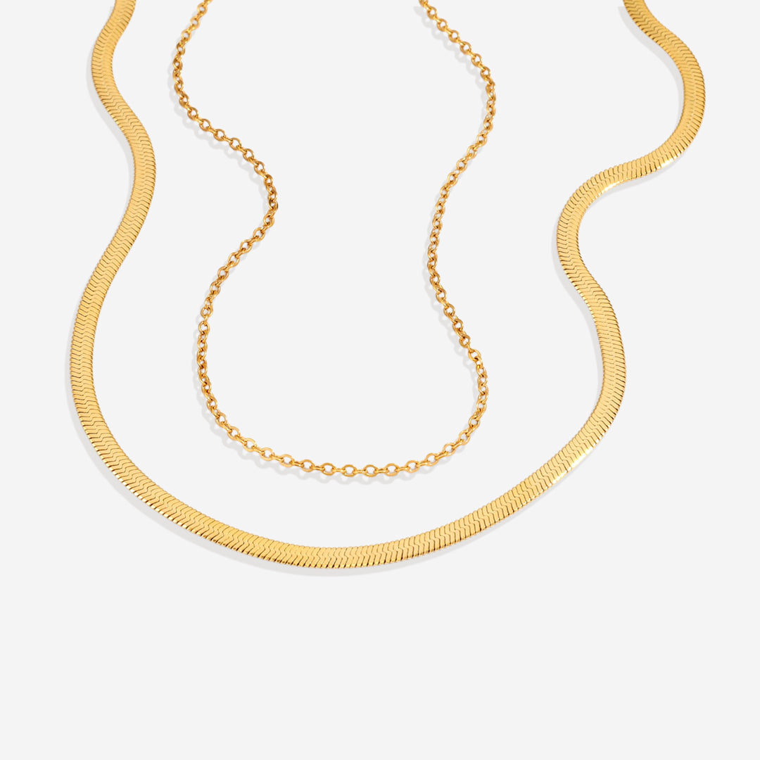 Herringbone & Milano Chain Set