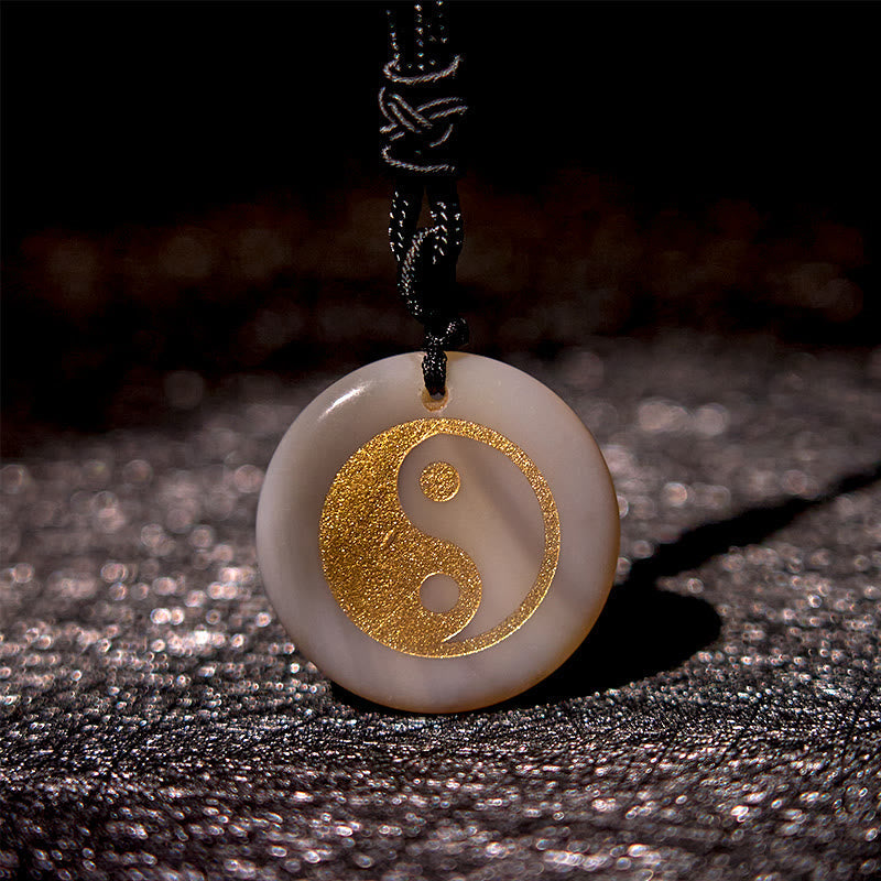 Collar con colgante espiritual Yin Yang, piedras de Buda, varios cristales, amatista, ojo de tigre, aventurina verde