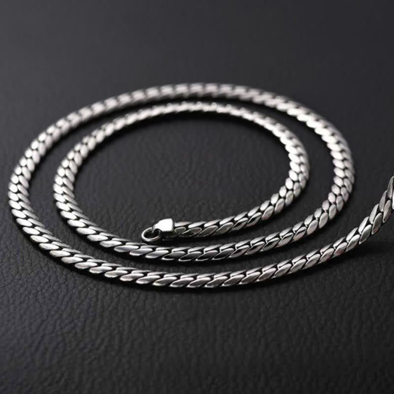 Buddha Steine Doppel Dorje Vajra Stärke Punk Kupfer Kette Armband Halskette