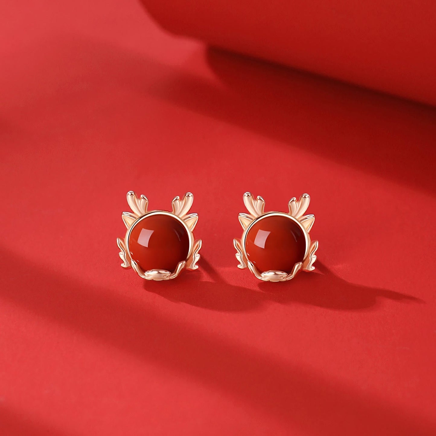 Buddha Stones 925 Sterling Silver Year of the Dragon Cinnabar Red Agate Dragon Protection Bracelet Necklace Pendant Earrings Ring
