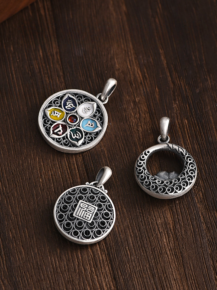 Pure Silver Safety Buckle Pendant