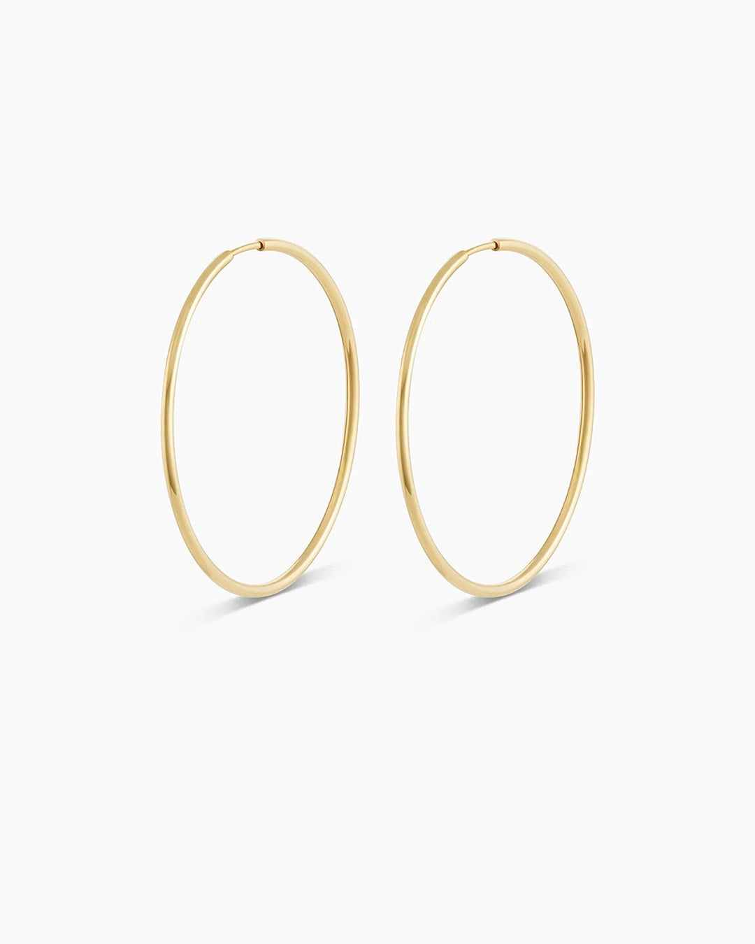 Aros clásicos de oro de 14 k