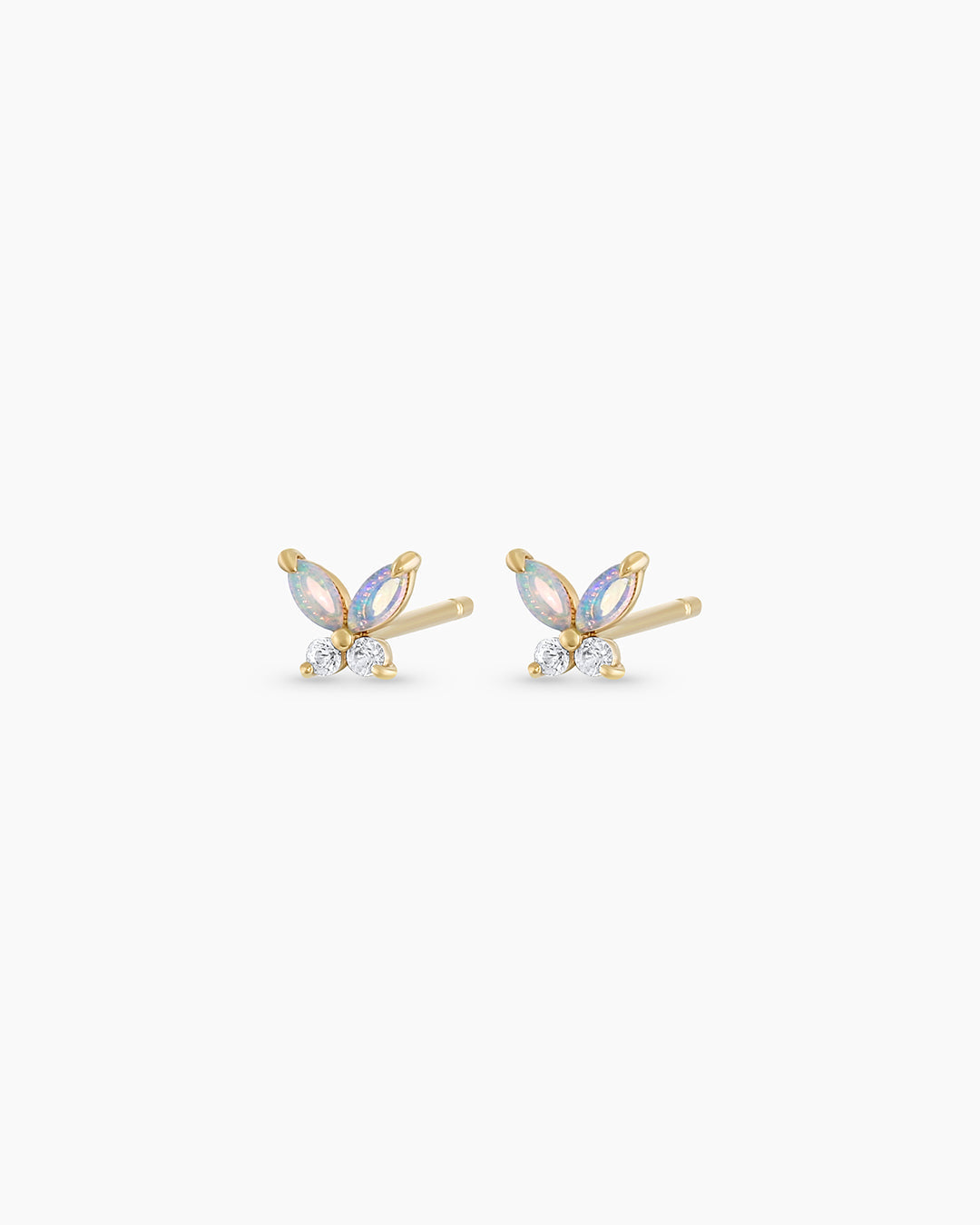 Pendientes de mariposa de ópalo