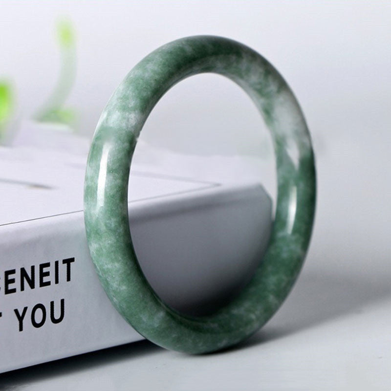 Pulsera de jade natural con piedras de Buda para la suerte y la abundancia