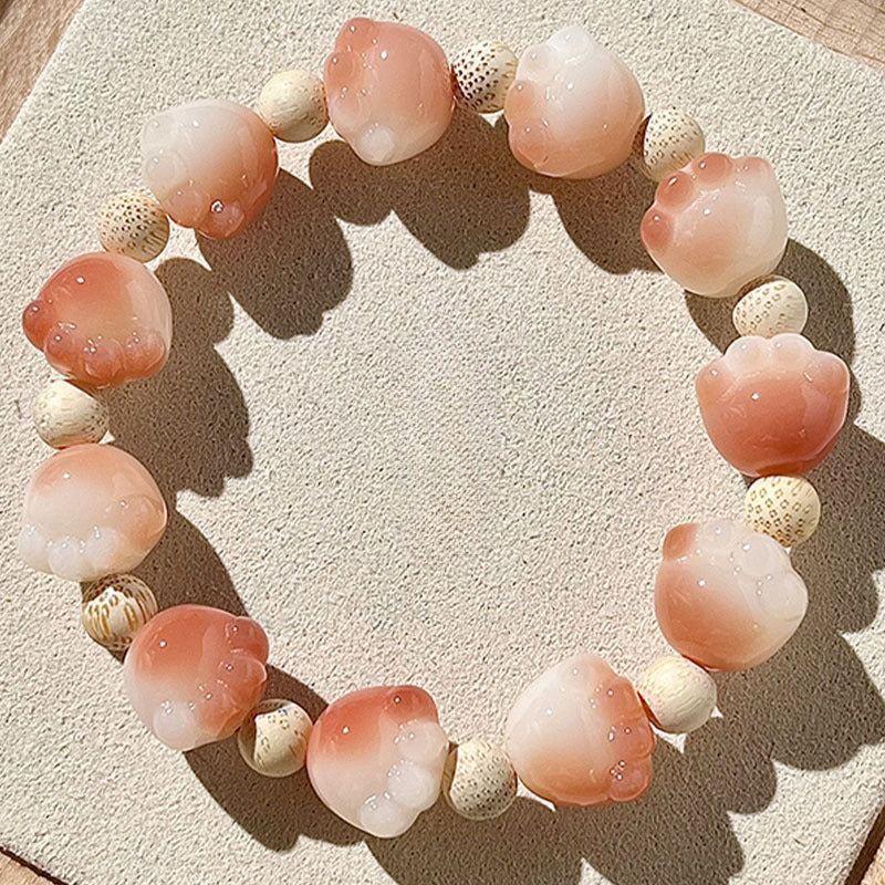 New Cute Cat Paw Bodhi Bracelet, Multiple Colors Available - Touch Bling