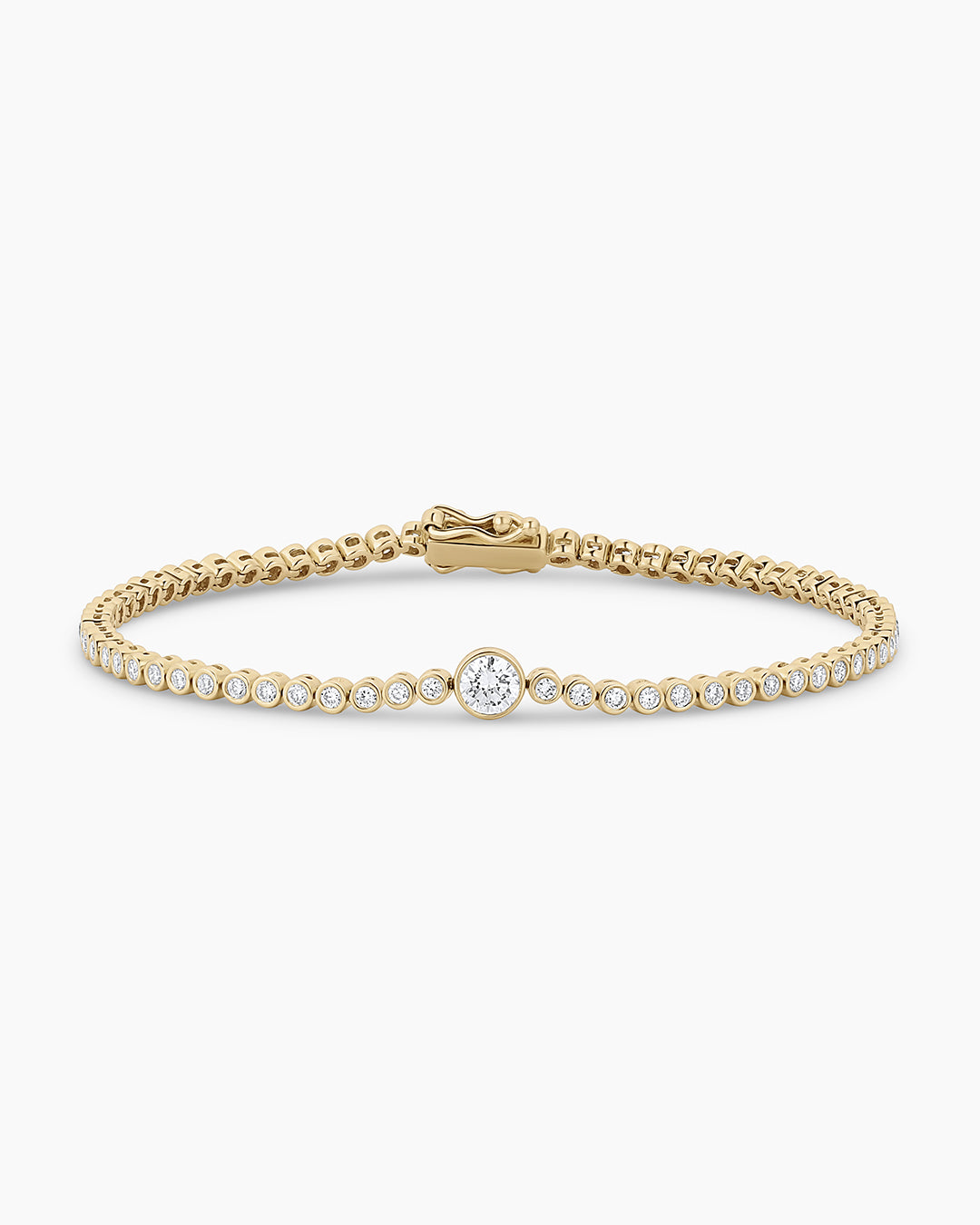 Pulsera de tenis circular con diamantes cultivados en laboratorio