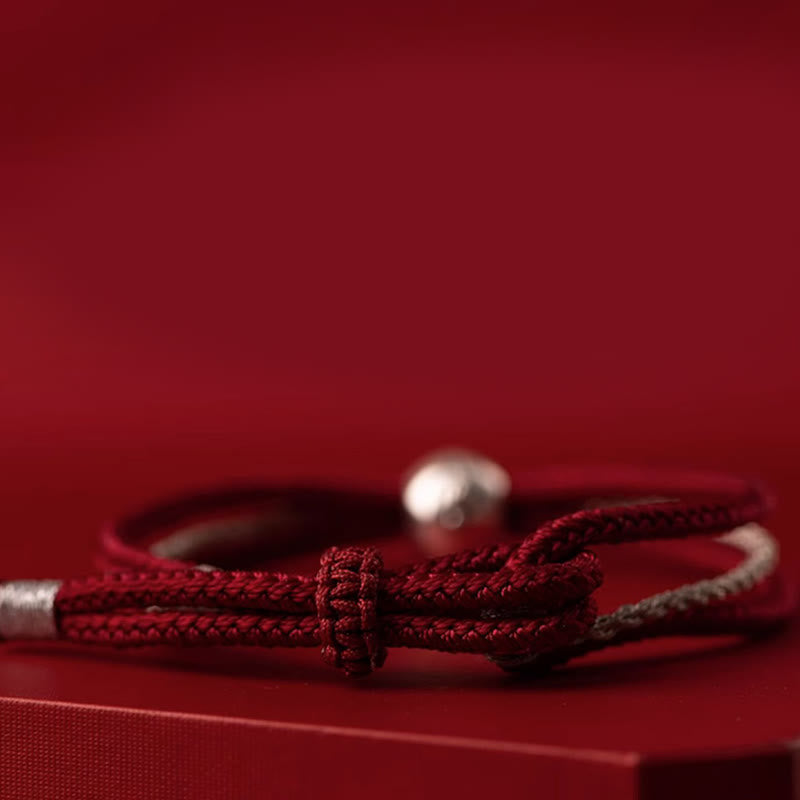 Pulsera de cuerda con piedras de Buda en plata de ley 925, con la diosa de la riqueza y la suerte del zakiram tibetano.