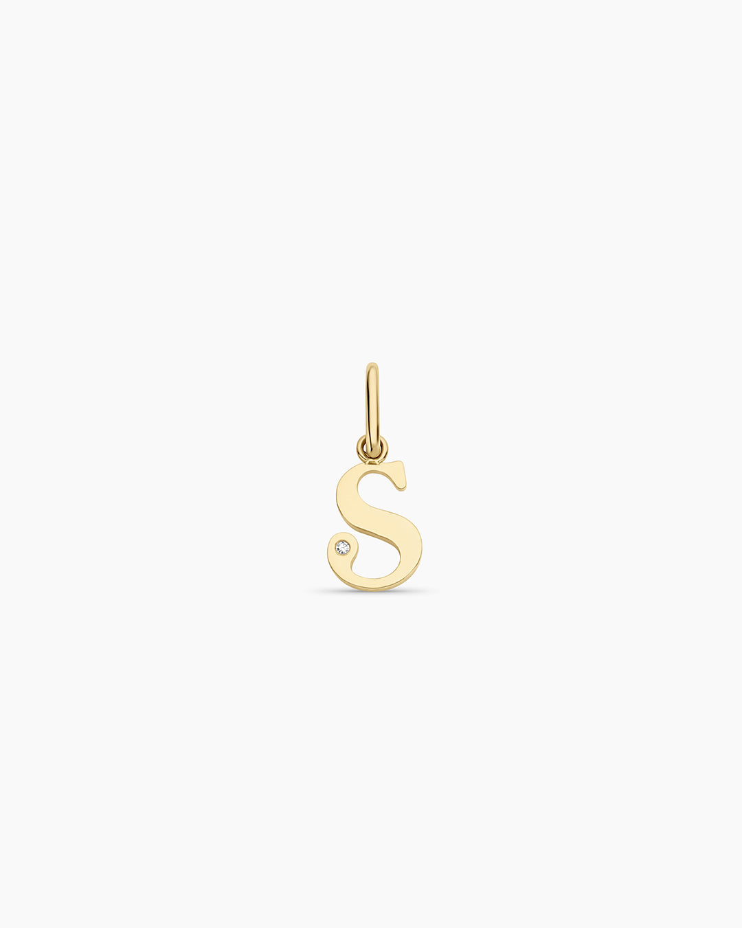 Diamond Vintage Alphabet Charm