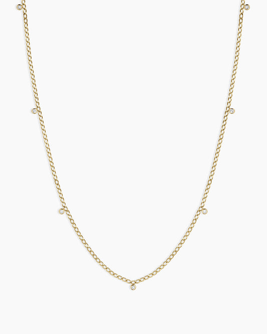 Gargantilla con lunares de diamantes